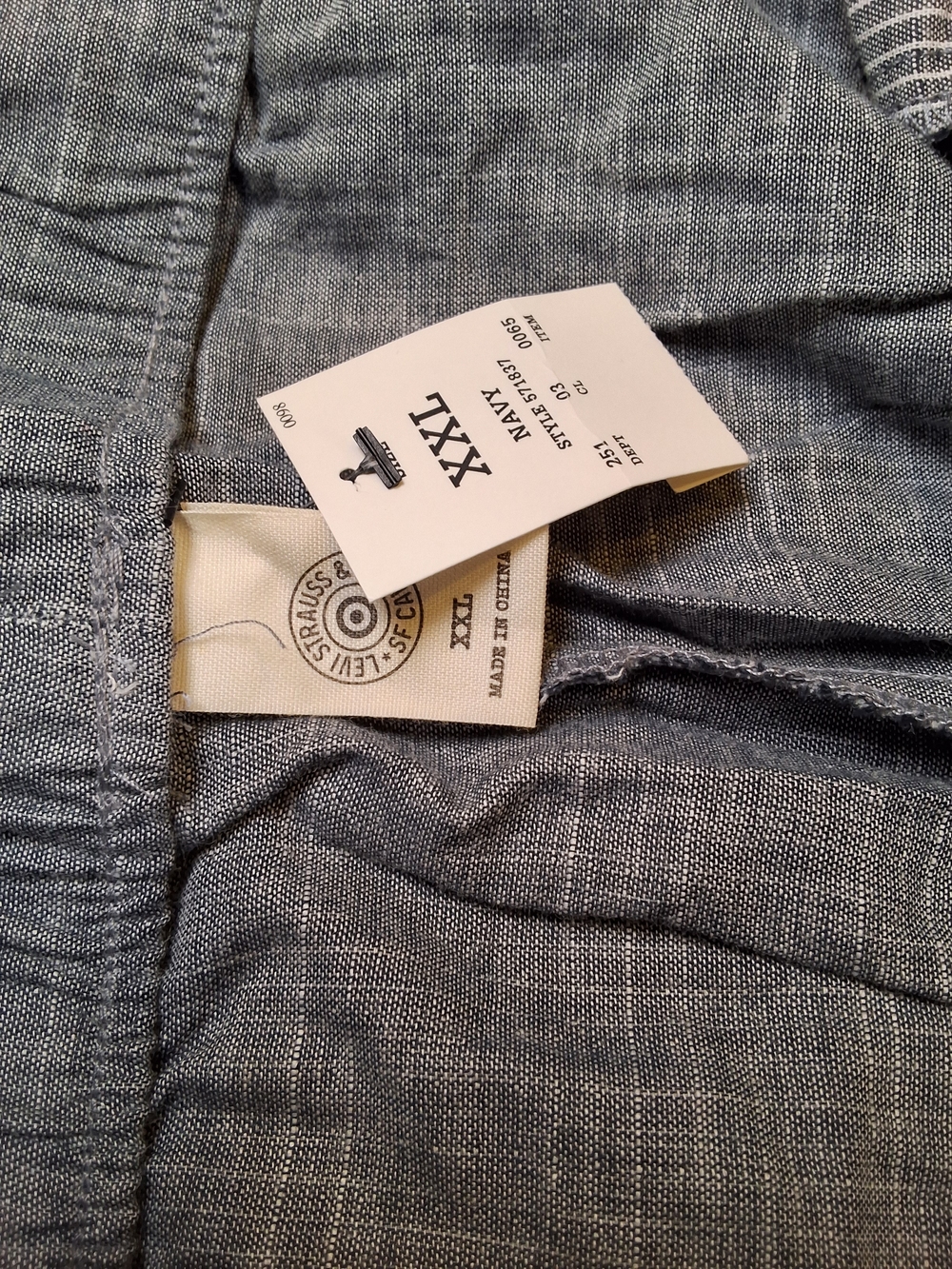 Levi's Linen-Blend Gray Lounge Pants - XXL